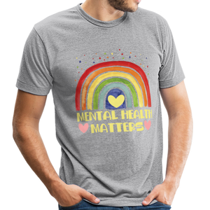 Mental Health Matters - Rainbow - heather gray
