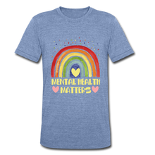 Load image into Gallery viewer, Mental Health Matters - Rainbow - heather Blue
