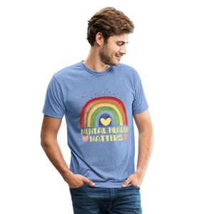 Mental Health Matters - Rainbow - heather Blue